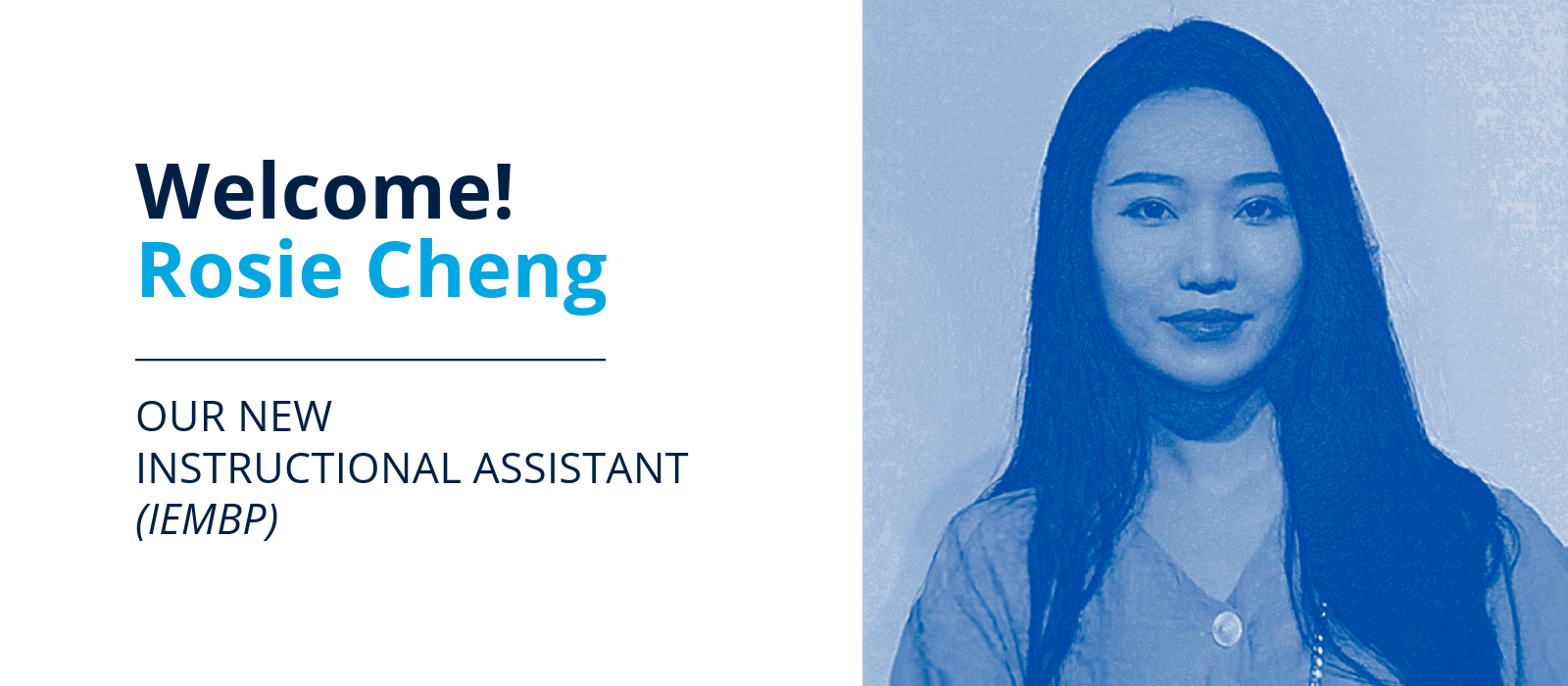 Welcome Rosie Cheng!